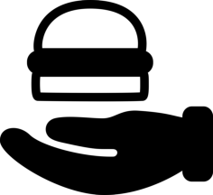Give A Burger Sketch Style Svg Vector, Free Vectors File